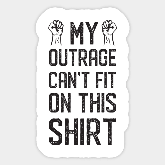 Funny Feminist Political Activist Sarcastic Equality Protest Activism Sticker by mrsmitful01